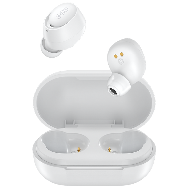 QCY - Audífonos ArcBuds Lite T27 BT53 HiFi ENC IPX4 baja latencia 68ms - Blanco
