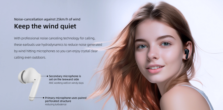 QCY - Audífonos inalámbricos QCY-T13ANC2-BLK Bluetooth 5.2 ANC