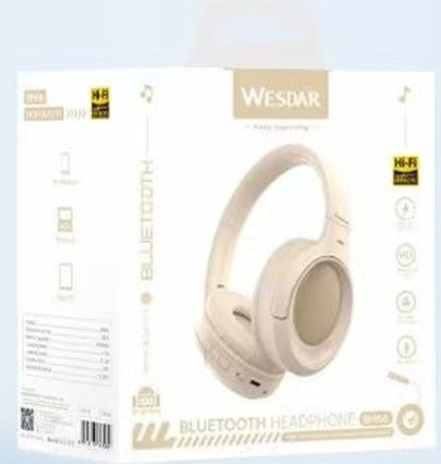 Wesdar - Auriculares BT5.4 Hi-Fi Sound Efects - Beige