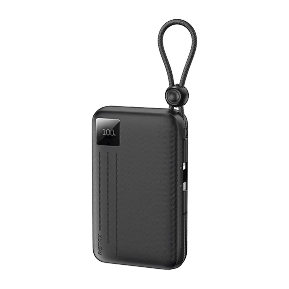 REMAX - Power Bank 20000mAh FC-15 22.5W con Cables Lightning y Tipo-C c/Panel LED
