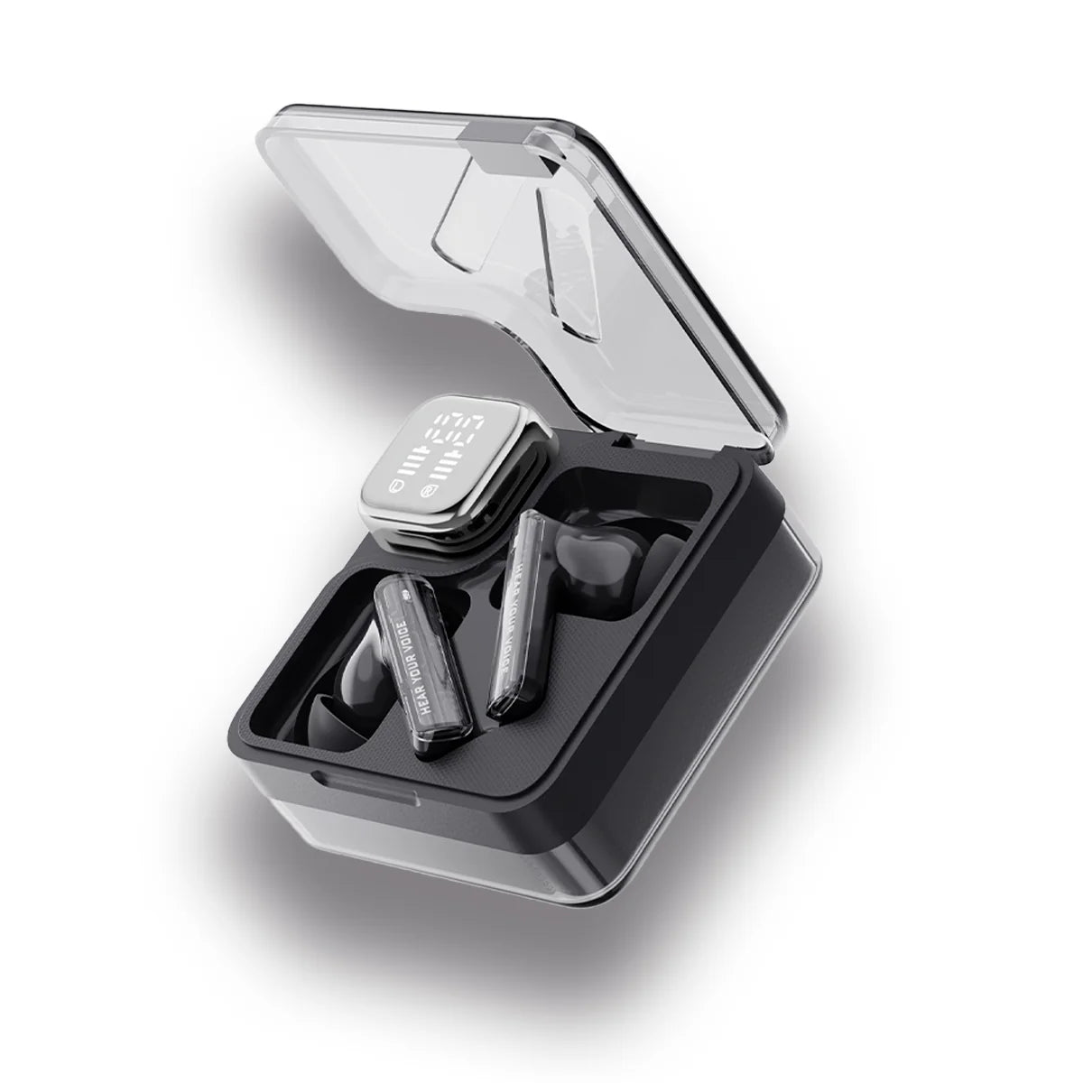 QCY - Audífonos inalámbricos MeloBuds Neo T31 BT 5.3 ENC 24Hrs - Negro