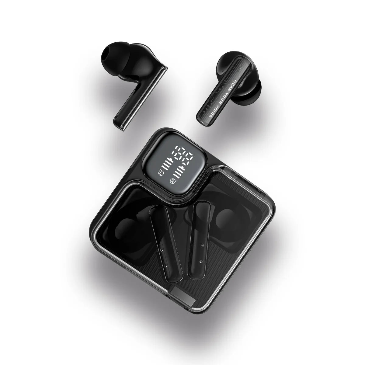 QCY - Audífonos inalámbricos MeloBuds Neo T31 BT 5.3 ENC 24Hrs - Negro