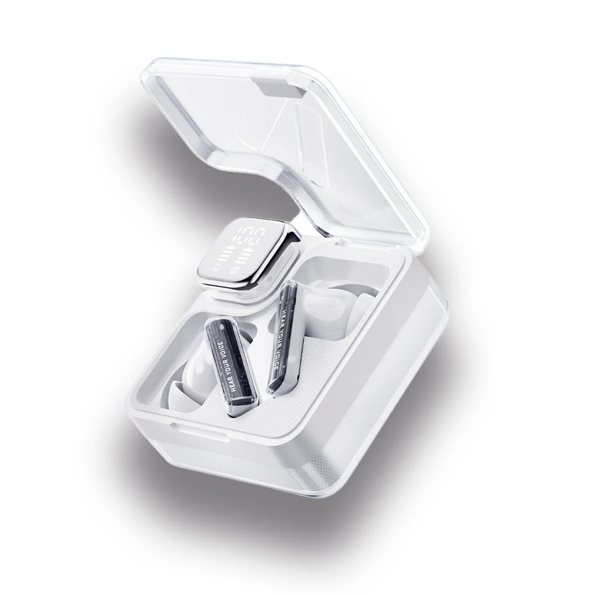 QCY - Audífonos inalámbricos MeloBuds Neo T31 BT 5.3 ENC 24Hrs - Blanco