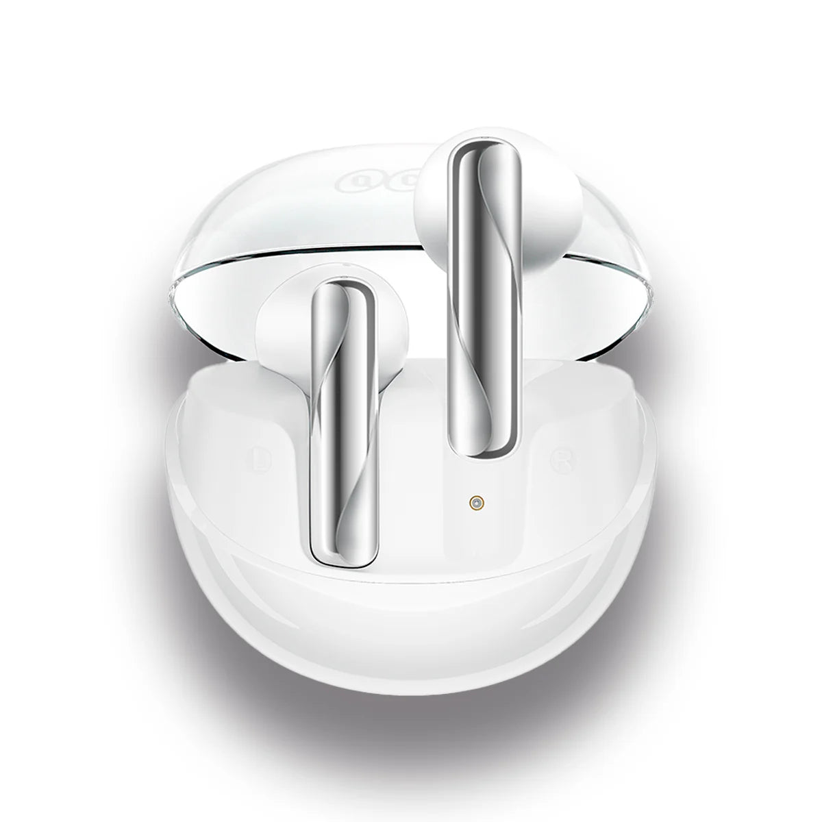 QCY - Audífonos inalámbricos Ailybuds Clear T32 BT 5.3 ENC 22Hrs - Blanco