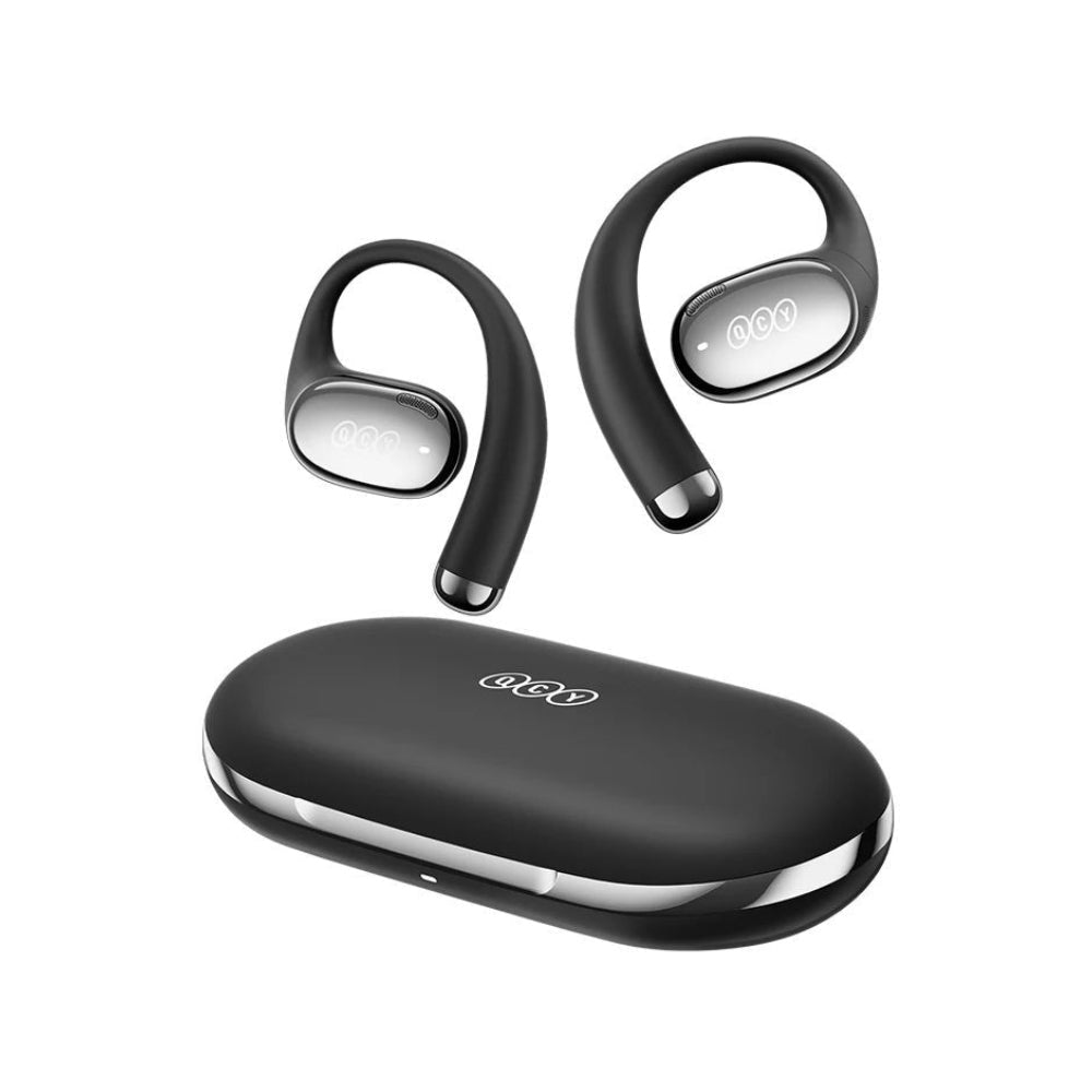 QCY - Audífonos Open-Ear Crossky R70 Negro Bluetooth 6.0 Hi-Res LDAC