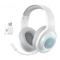 QCY - Audífonos Gamer Over-Ear Heroad V200 Blanco con Sonido Envolvente 7.1