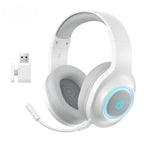 QCY - Audífonos Gamer Over-Ear Heroad V200 Blanco con Sonido Envolvente 7.1