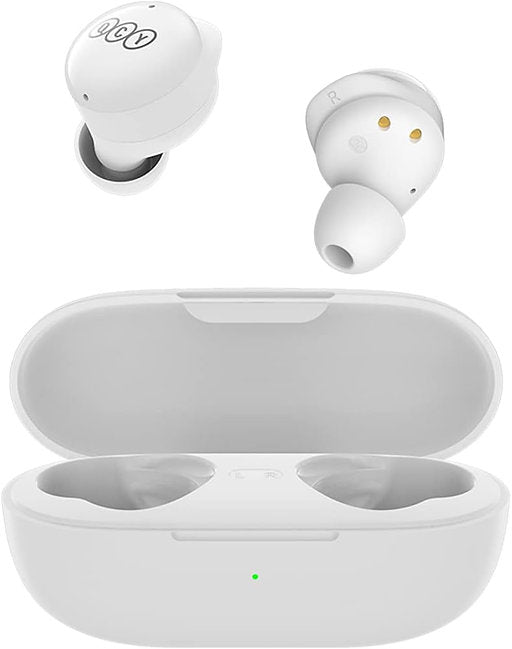 QCY - Audífonos inalámbricos YouthBuds T17 BT 5.1 26 hrs ENC - Blanco