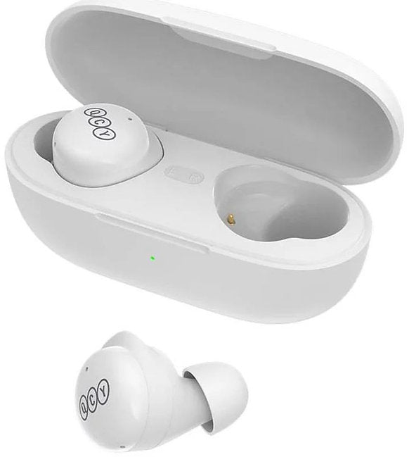 QCY - Audífonos inalámbricos YouthBuds T17 BT 5.1 26 hrs ENC - Blanco