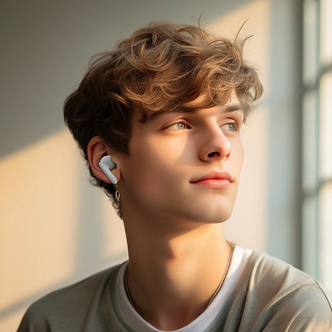 QCY - Audífonos inalámbricos QCY-T13ANC2-WHT Bluetooth 5.2 ANC