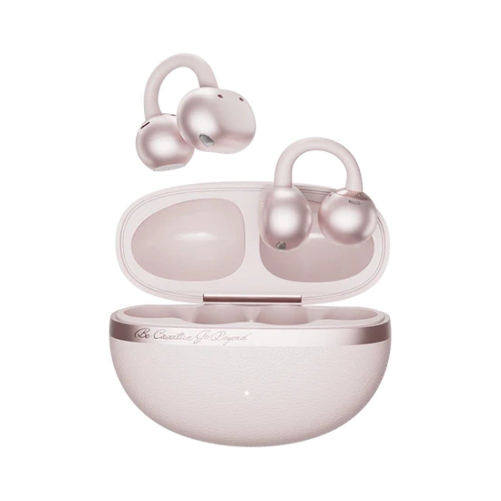 QCY - Audífonos Inalámbricos Open-Ear Crossky C50 Rosa con Carga Inalámbrica