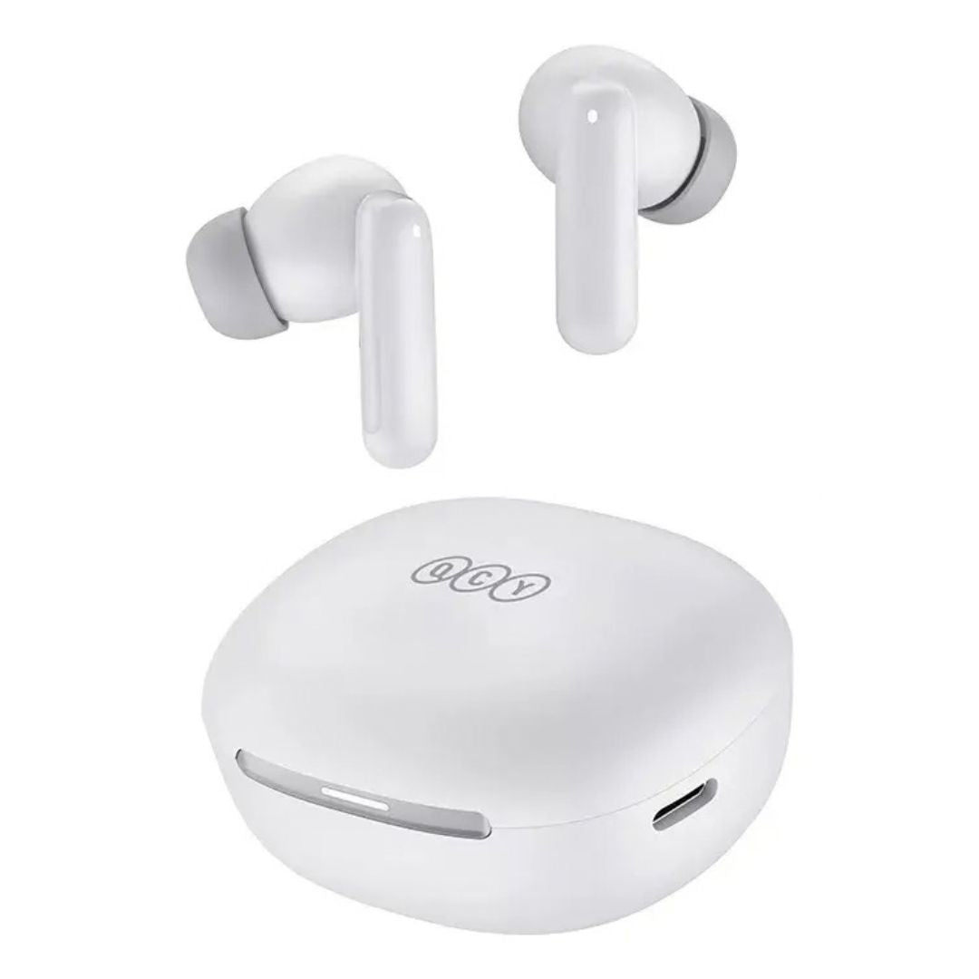 QCY - Audífonos TWS MeloBuds N30 Blanco con ANC 45dB