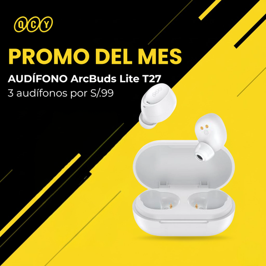 PROMO!! AUDIFONO T27-WHT X3