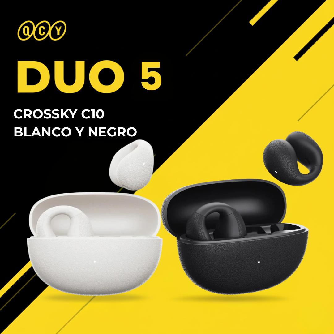 AUDÍFONOS CROSSKY C10 WHT + CROSSKY C10 BLK