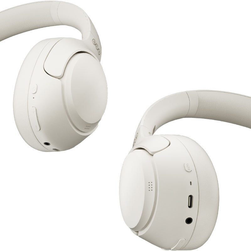 QCY - Auriculares Bluetooth QCY-H3ANC-WHT con Cancelación Activa de Ruido - Blanco