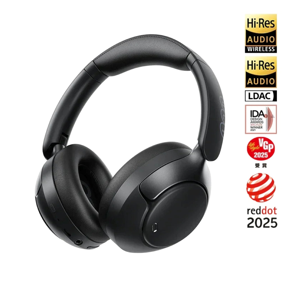 QCY - Audífonos Inalámbricos Over-Ear H3 Pro Negro ANC 50dB Hi-Res LDAC