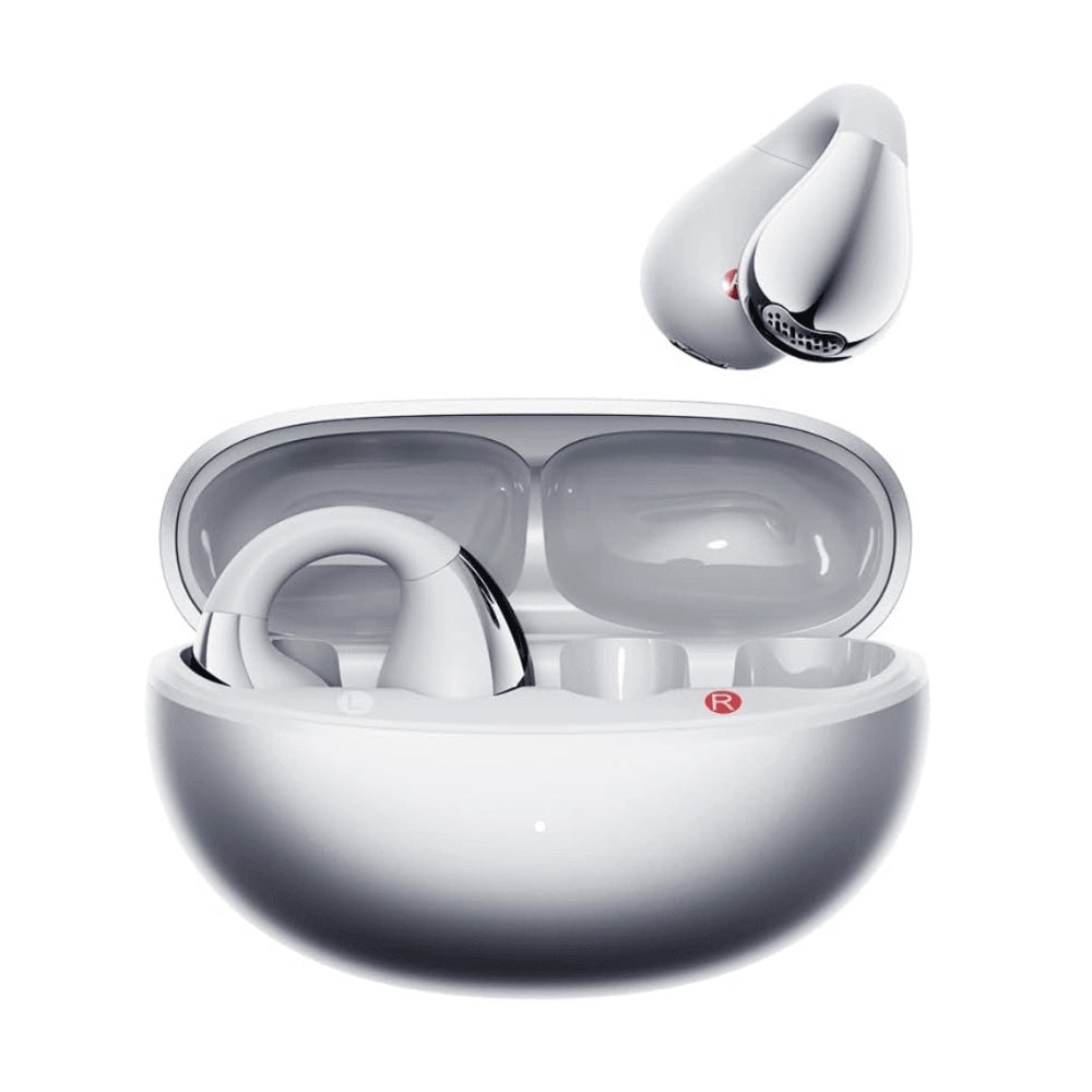QCY - Audífonos Inalámbricos Open-Ear Crossky C30S Plateado Clip Ergonómico