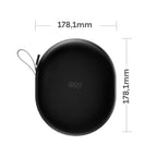 QCY - Estuche Protector STD Over-Ear Negro Cuero PU Rígido