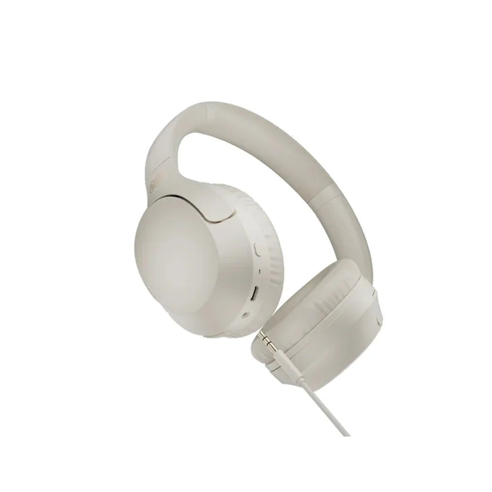 QCY - Audífonos Inalámbricos Over-Ear H3 Lite Blanco con ANC y 60 Horas de Batería