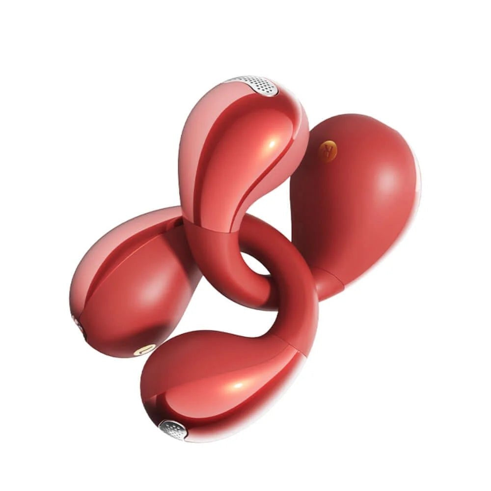 QCY - Audífonos Open-Ear Crossky C30S Rojo Clip Inalámbricos