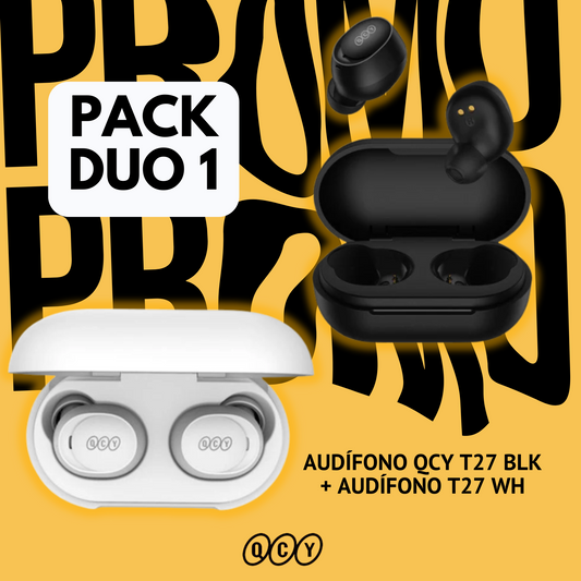 QCY T27 BLK + QCY T27 WHT