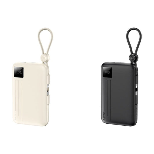 REMAX - Power Bank 10000mAh FC-13 22.5W con Cables Lightning y Tipo-C c/Panel LED