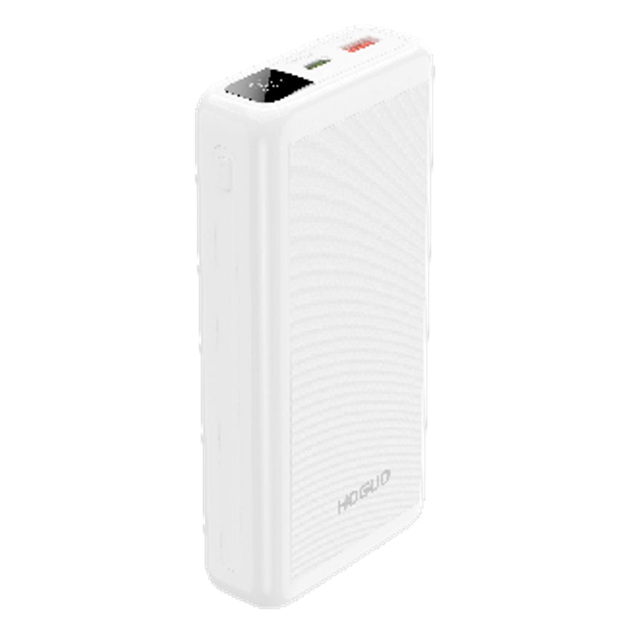Hoguo - Power Bank 22.5w Panel LED Carga Rapida 20000mAh - Blanco