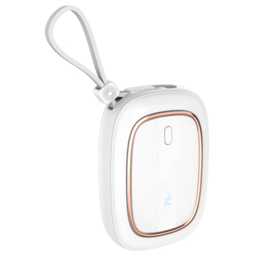 Hoguo - Mini Power Bank 10000mAH Panel LED Carga Rápida 22.5w c/ cables USB-C y Lightning
