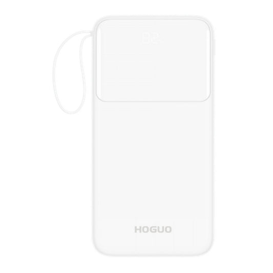 Hoguo - Power Bank 22.5W Display LED Carga Rapida 20000mAh c/cables - Blanco