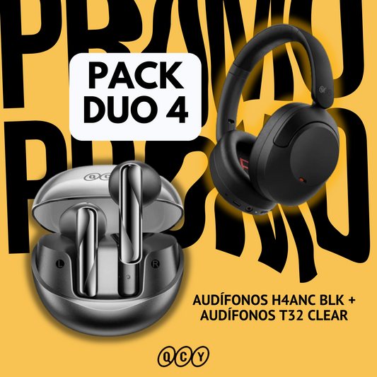 AUDÍFONOS H4ANC BLK + AUDÍFONO T32 CLEAR