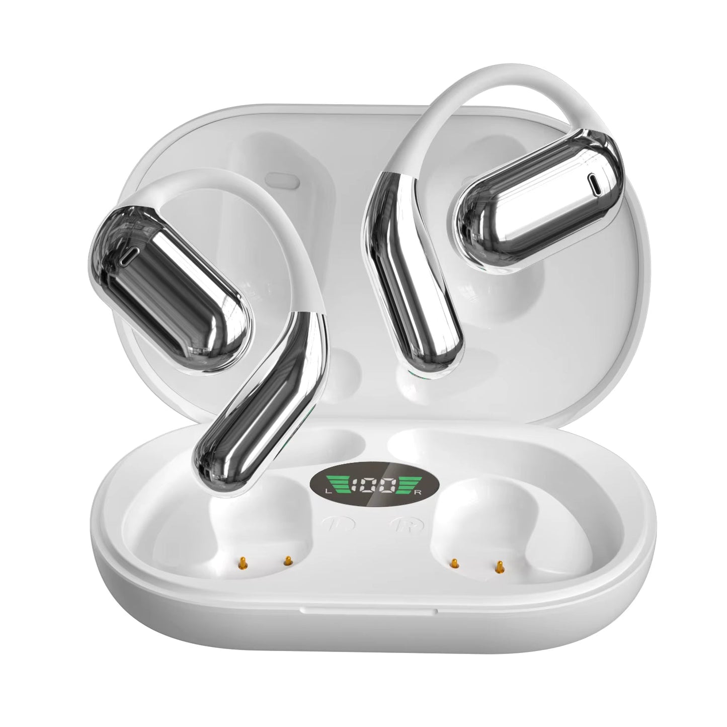 DOQAUS - Audífonos Deportivos Q16 Open-Ear BT 5.3 - Blanco