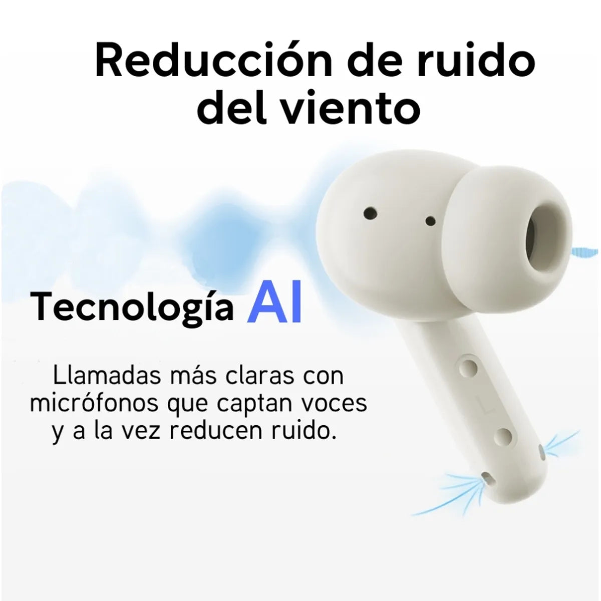 QCY - Audífonos Buds QT43 BT5.3 ENC IPX4 35hrs - Azul