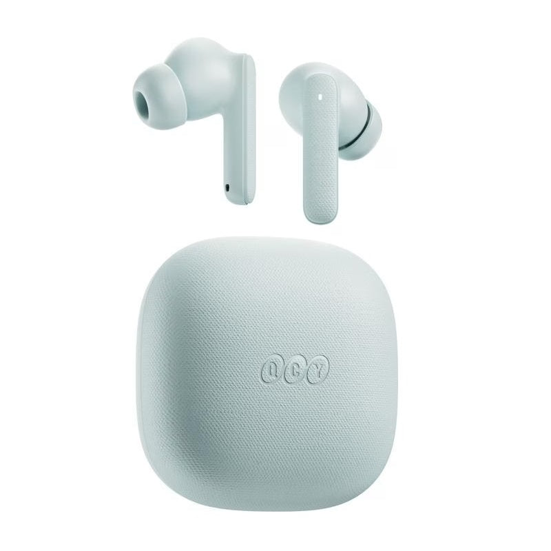 QCY - Audífonos Buds QT43 BT5.3 ENC IPX4 35hrs - Celeste
