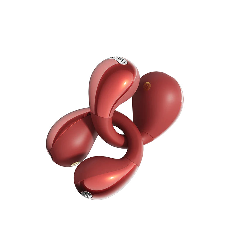 QCY - Auriculares Deportivos Crossky C30S Open Ear con Clip - Rojo
