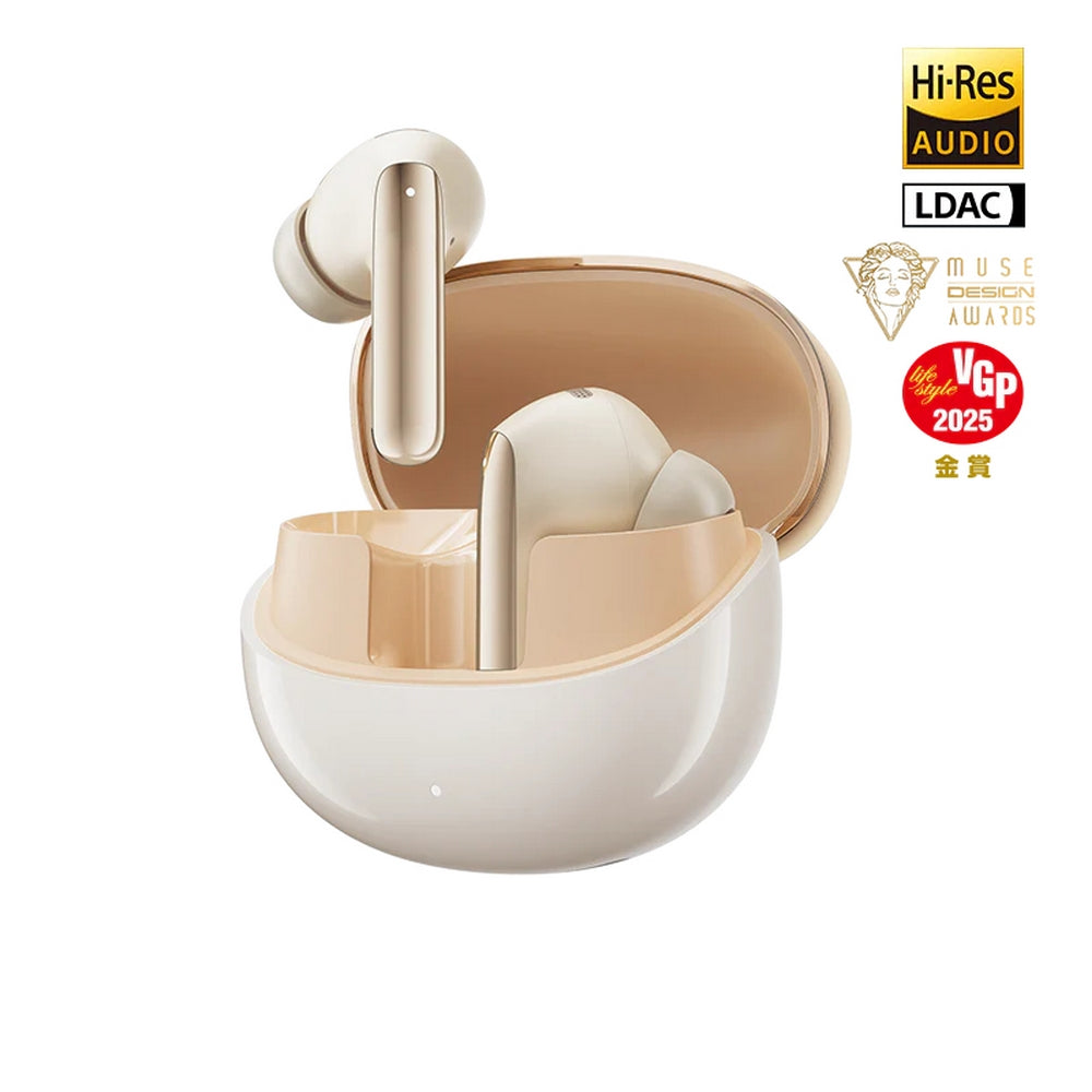 QCY - Auriculares Inalámbricos MeloBuds Pro - Dorado