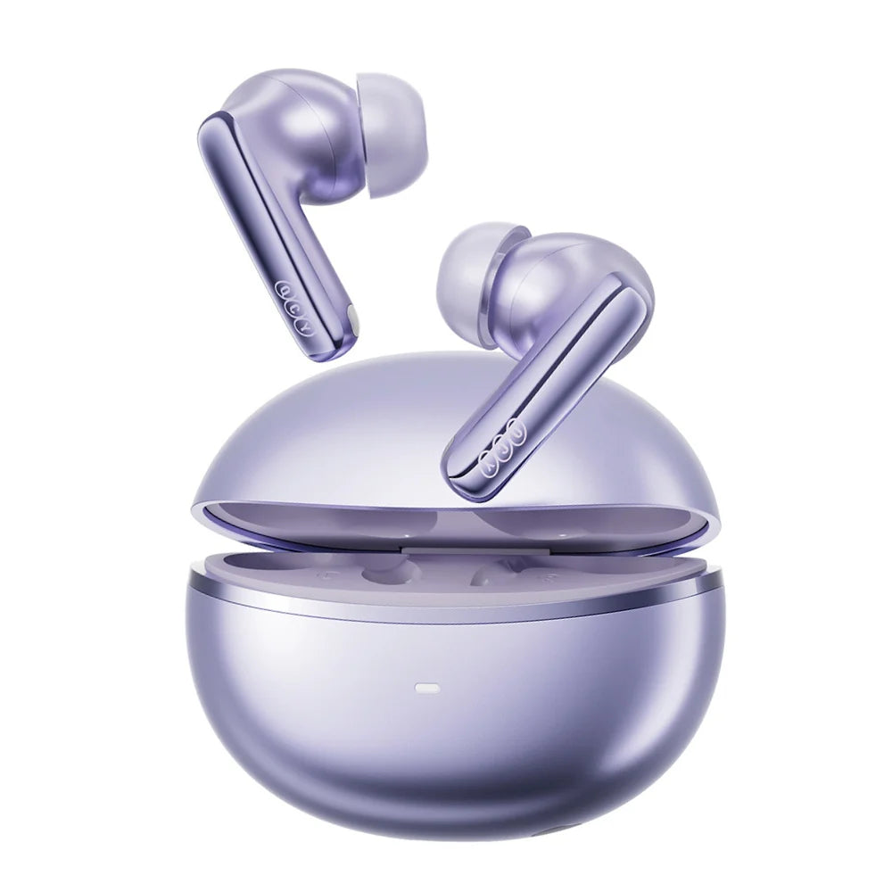 QCY - Audífonos Inalámbricos MeloBuds N70 BT6.0 Hi-Res LDAC - Morado