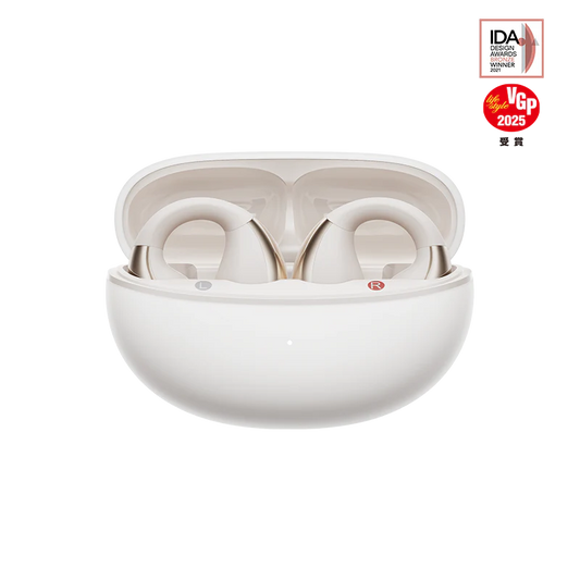 QCY - Audífonos Deportivos Crossky C30 Oreja Abierta BT5.3 IPX4 c/Clip - Blanco