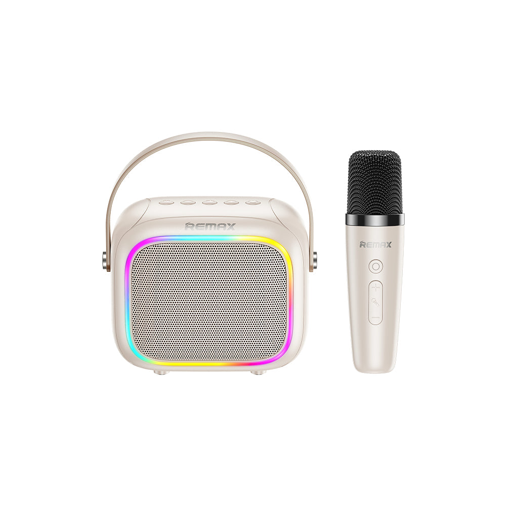 REMAX - Parlante Karaoke Portátil BT5.4 5W RB-H13 Beige