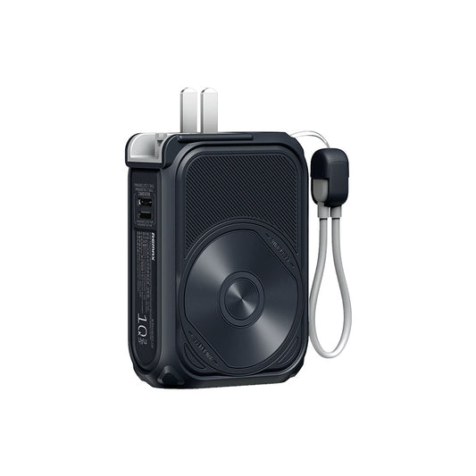 REMAX - Power Bank 10000mAh RPP-116 Inalámbrico Magnético 15W Con Cable y Enchufe de pared