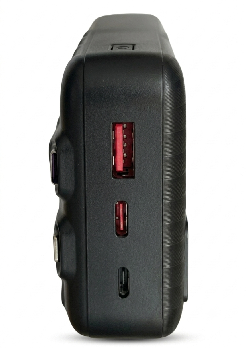 Wesdar - Power Bank 22.5W PD LED Fast Charge c/cable lightning y USB-C 20000mAh - Negro
