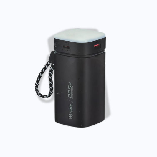 Wesdar - Power Bank 22.5W PD LED Fast Charge c/cable lightning y USB-C 20000mAh - Negro
