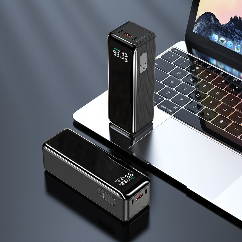 Wesdar - Power Bank Laptop, tablet y Teléfono PD 160W 30000mAh - Negro