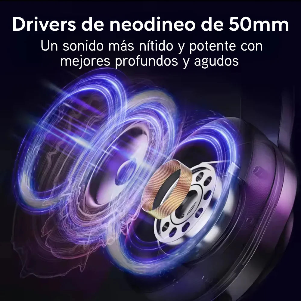 QCY - Audífonos Inalámbricos Gamer HeroAD V200 triple conexión - Negro