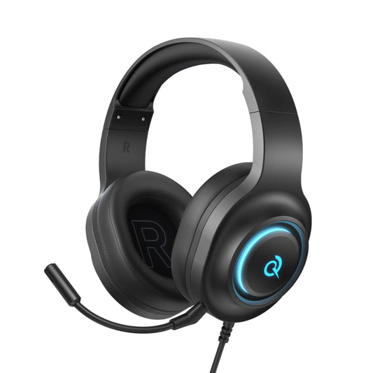 QCY - Audífonos Gamer V200 Pro 7.1 Surround Sound Alámbrico - Negro