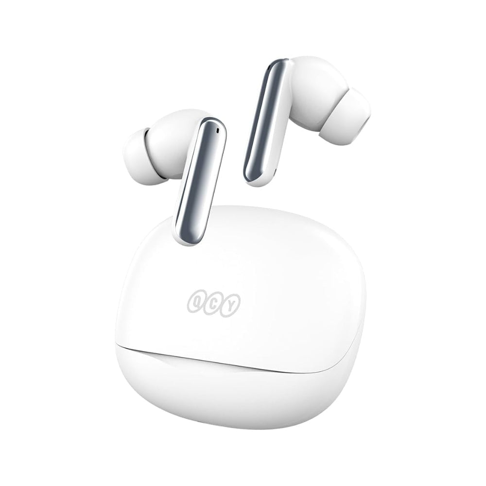 QCY - Audífonos Inalámbricos MeloBuds N50 Blanco con ANC Adaptativo 45dB