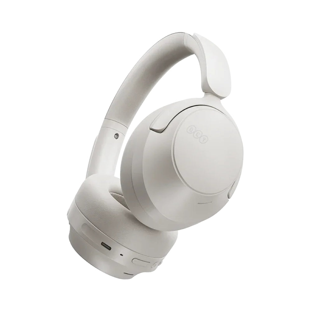 QCY - Audífonos Inalámbricos Over-Ear H3S Blanco con ANC Adaptativa 56 dB