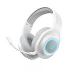 QCY - Audífonos Gamer Over-Ear Heroad V200 Blanco con Sonido Envolvente 7.1
