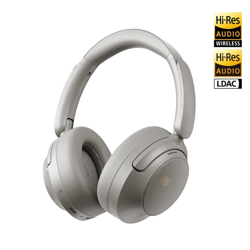 QCY - Audífonos Over-Ear H3S Gris con ANC 56dB y LDAC Hi-Res