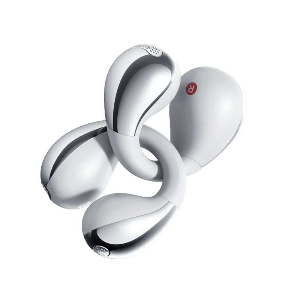QCY - Audífonos Inalámbricos Open-Ear Crossky C30S Plateado Clip Ergonómico